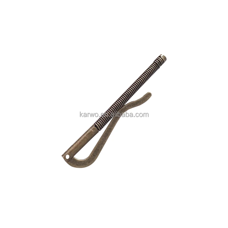 

high quality Long Metal Spring Money Clip Card Note Holder Wallet Hardware bag accesorie, Silvery color