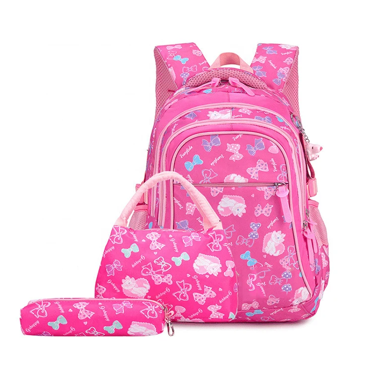 

Hot Sales mochila Printing Kids Backpack 3PCS Fashion Schoolbag Waterproof School Bags For Girls Backpack Set