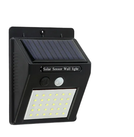 Solar Motion Sensor light Waterproof Solar Security Wireless LED Wall Lamp for Outdoor,