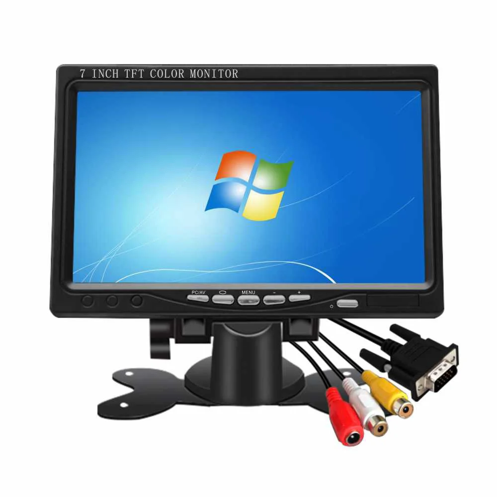 

Multifunctional Screen Monitor 7 Inch Mini Portable Universal Vga Monitor with AV VGA Input