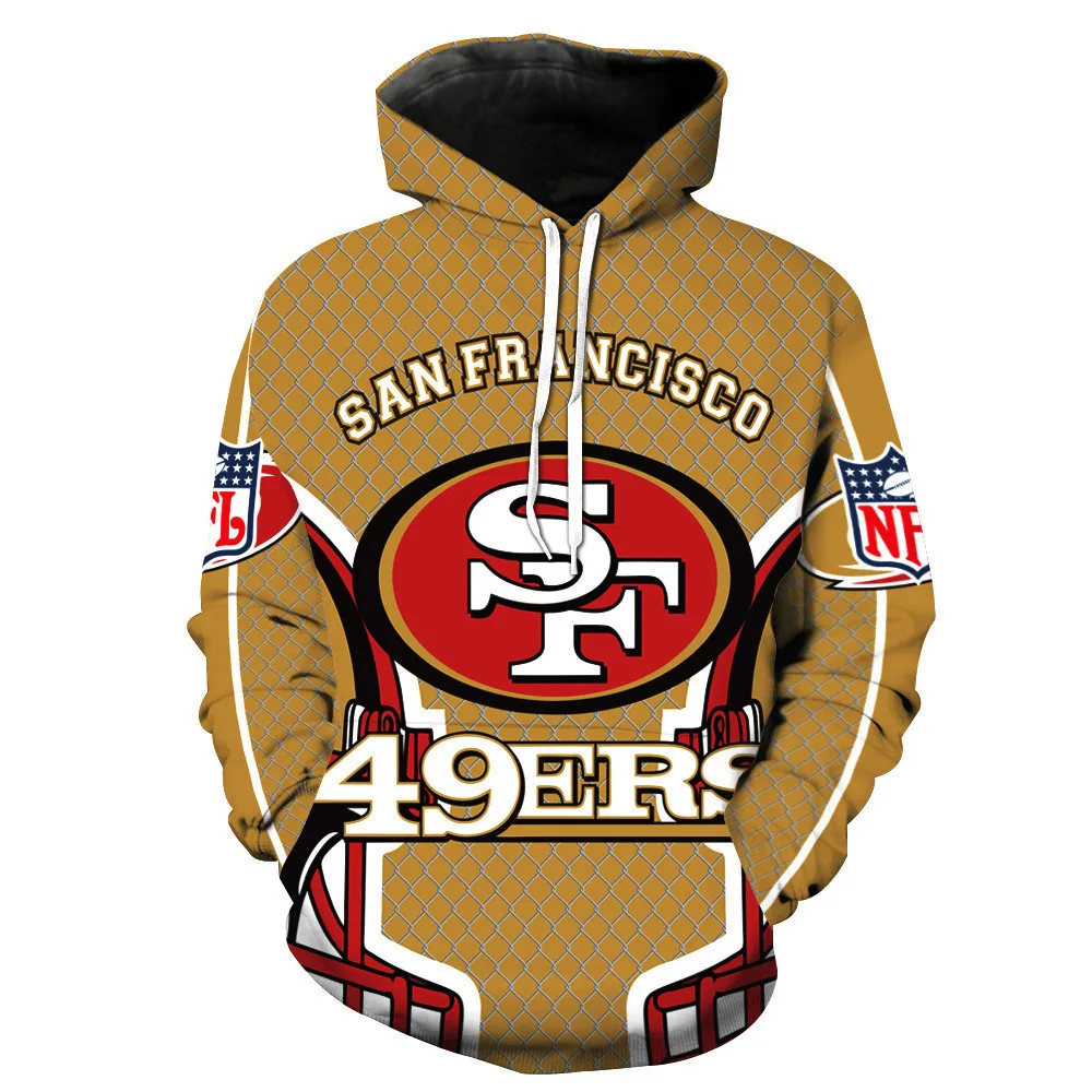 

Wholesale NFL 32 Football Teams High Quality Polyester Hoodie Pullover