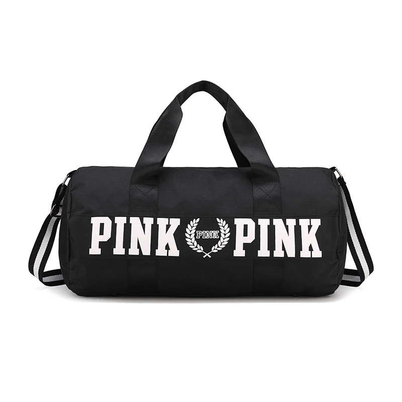 

New 2021 Polyester Weekender Bag Travel Organizer Luggage Outdoor Big Size Black Fitness Duffle Bag, Rose,red,pink,deep blue,black,gray