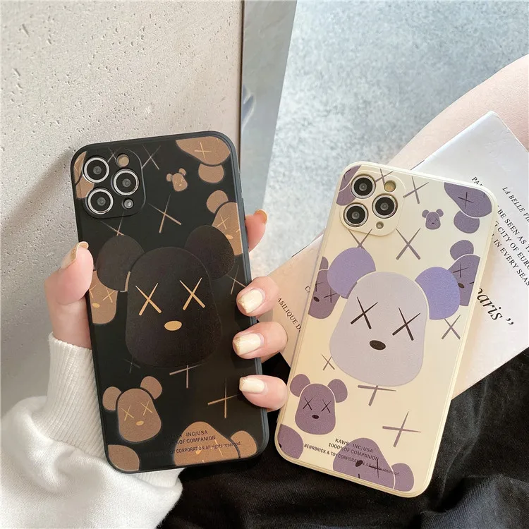 

Side Violent Bear case for iphone 13 12 ProMax XSMax XS XR 11 pro 7 8 Plus cheap cute protective cover
