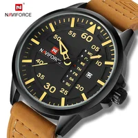 

Luxury Brand Army Military Quartz men Watches Sports Leather Wristwatch relogio masculino NAVIFORCE navy watch