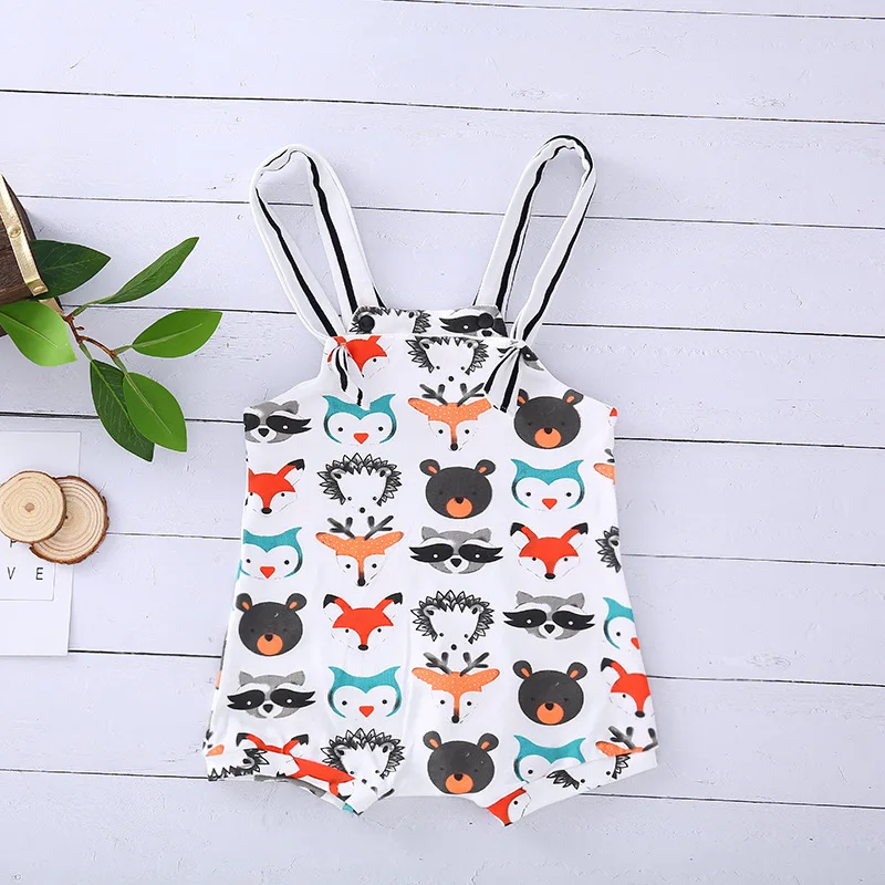 

2021 Baby Girls Boys Summer Knitted Wholesale Fashion Cute Kids Toddler Sleeveless Clothes Jumpsuit Baby Girls Rompers