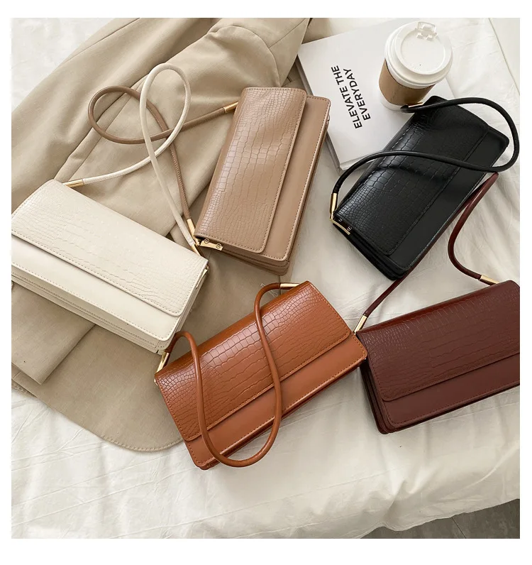 

2024 Twinkle New Retro Underarm Bag Versatile Small Square Bag Pattern Handbag Women's Bag