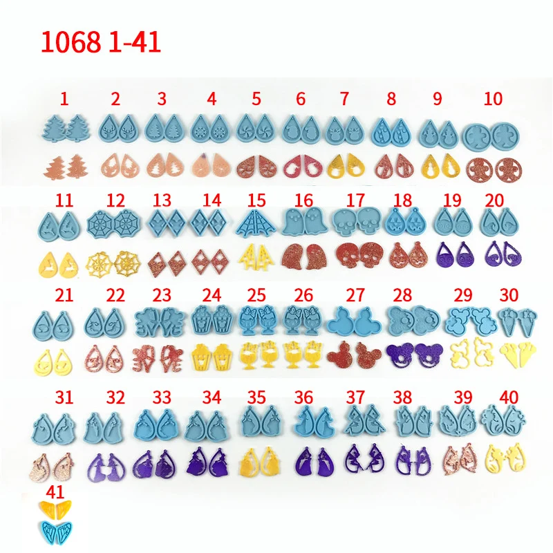 

1068 all on sale earring mold for earrings keychain mold, Random