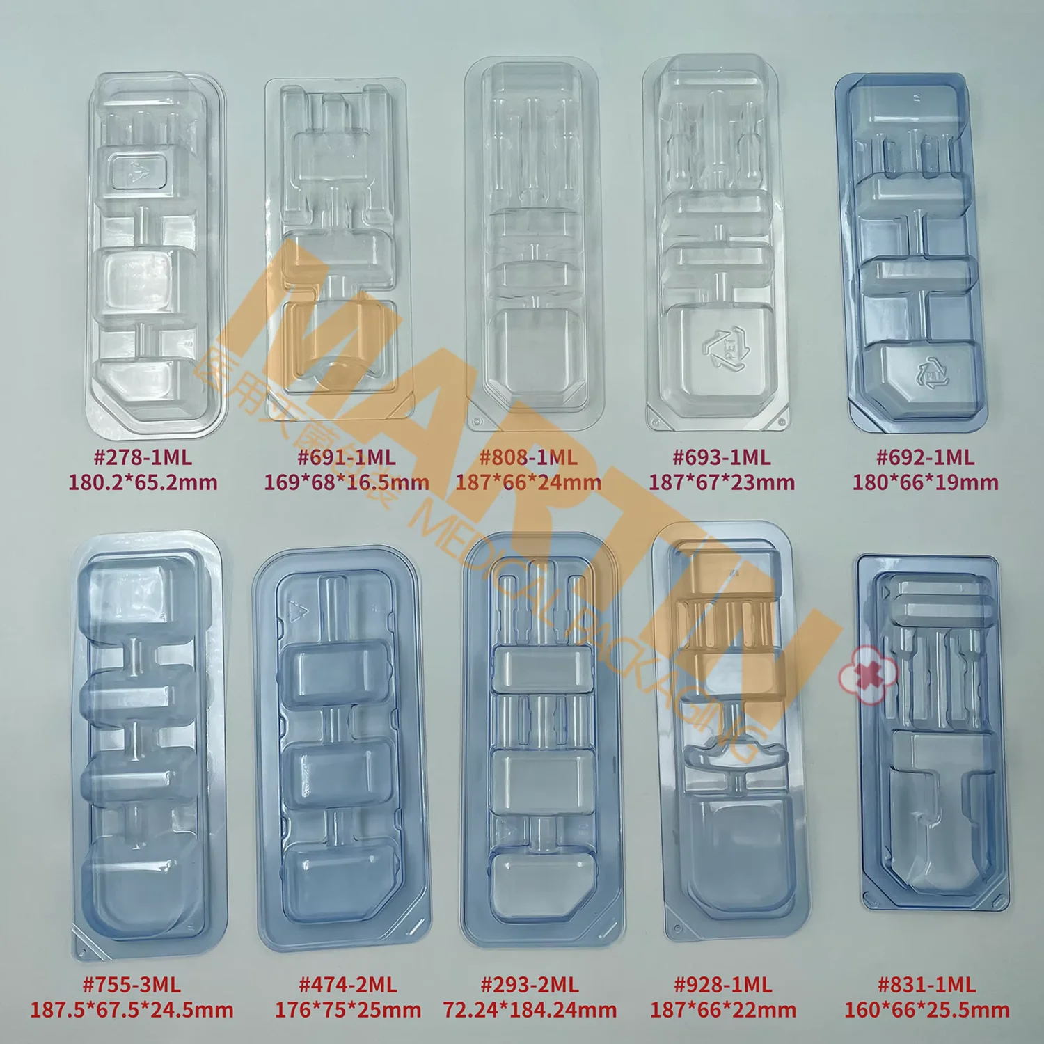 Medical Plastic Tray Medical Device Tray EO Sterile Plastic Packaging for Electrosurgical Pencil Medical Packaging