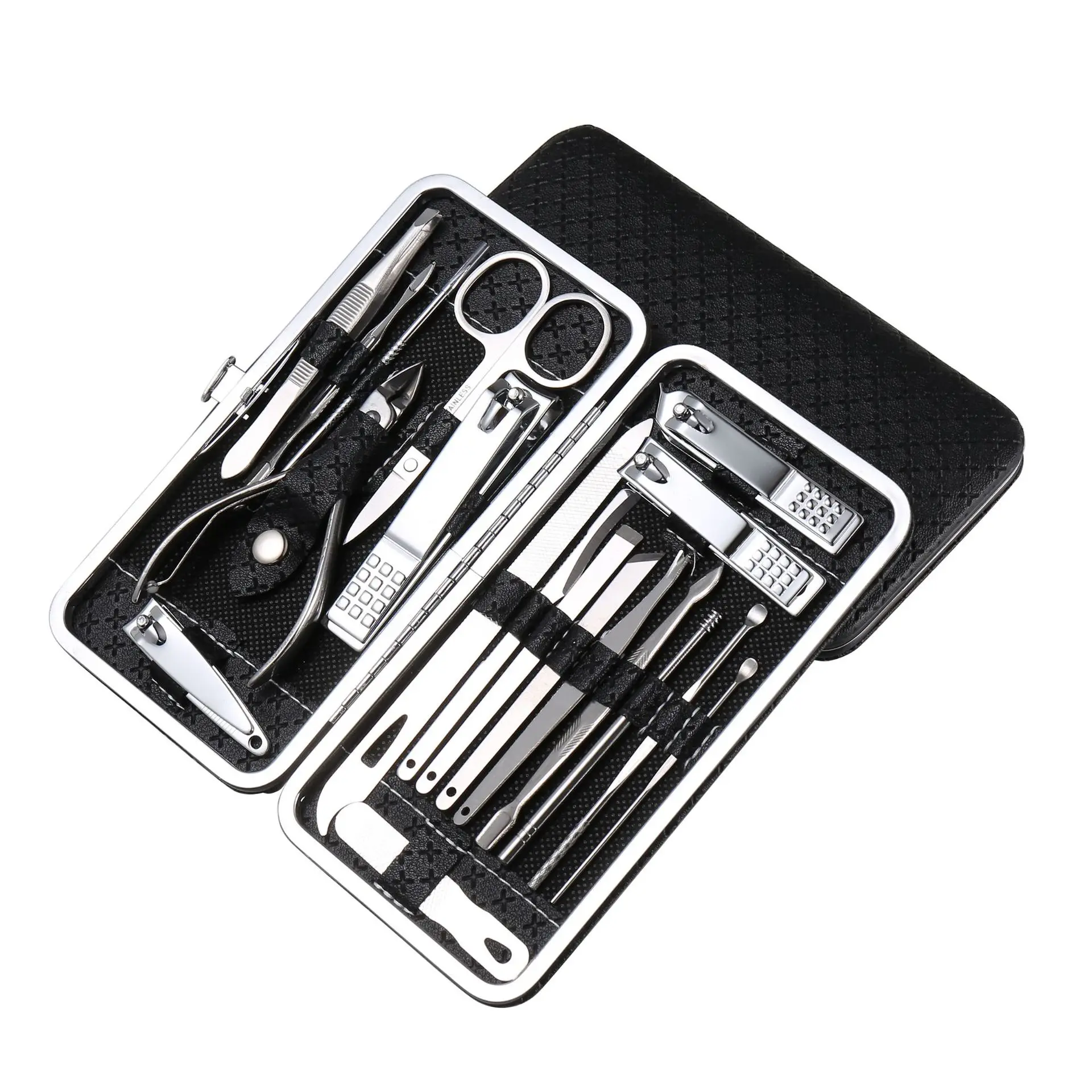 

Black Nail Clippers Large Custom Logo Stainless Steel Clipper Manicure Toe Clippers Set Nail Scissors Pedicure Nails