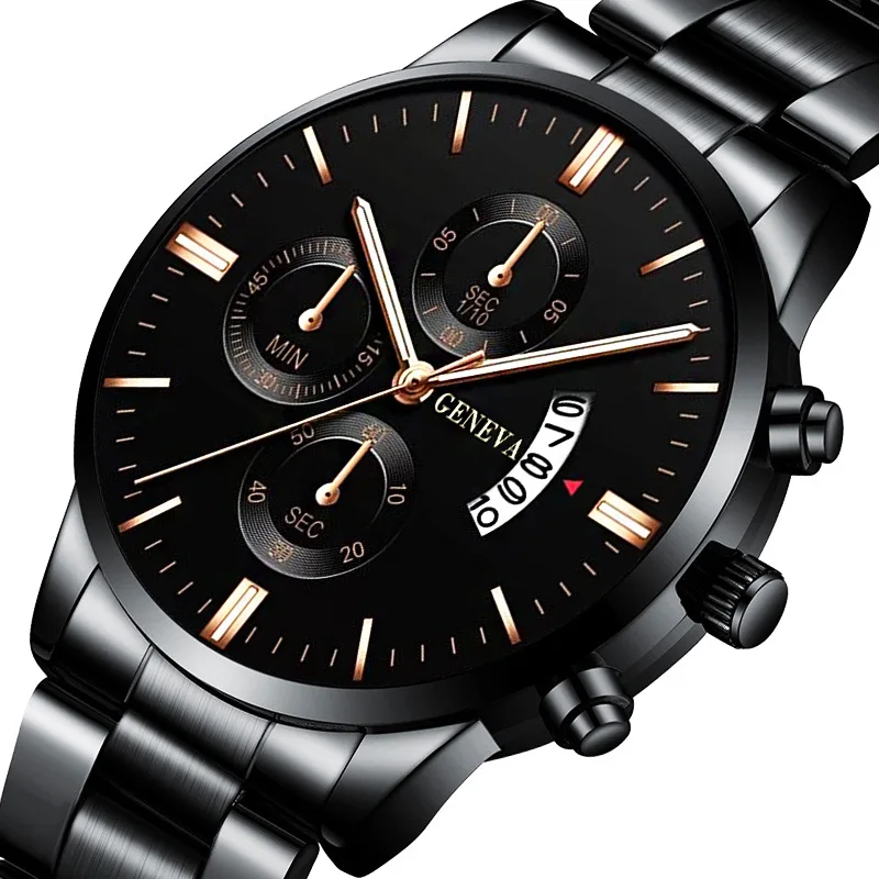 

Q830 Men Quartz Chronograph Tachymeter Black Dial 44mm Man Wristwatch Calender Timer Casual Quartz Watches, 14 color