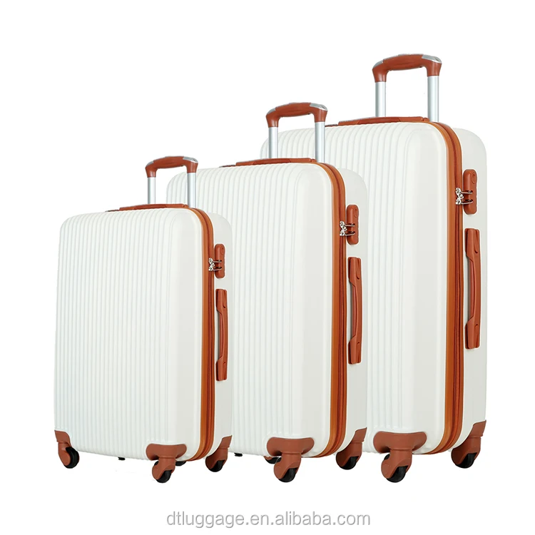 

Luxury Trolley Case ABS Material Travel Luggage Set In Red Color