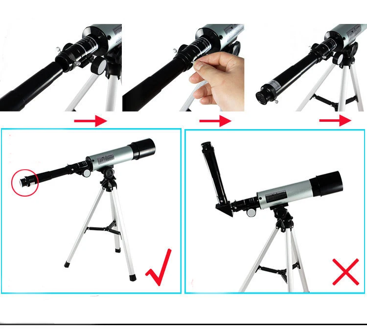 Ziyouhu 36050 Astronomical Telescope Refractor Star Observation Outdoor