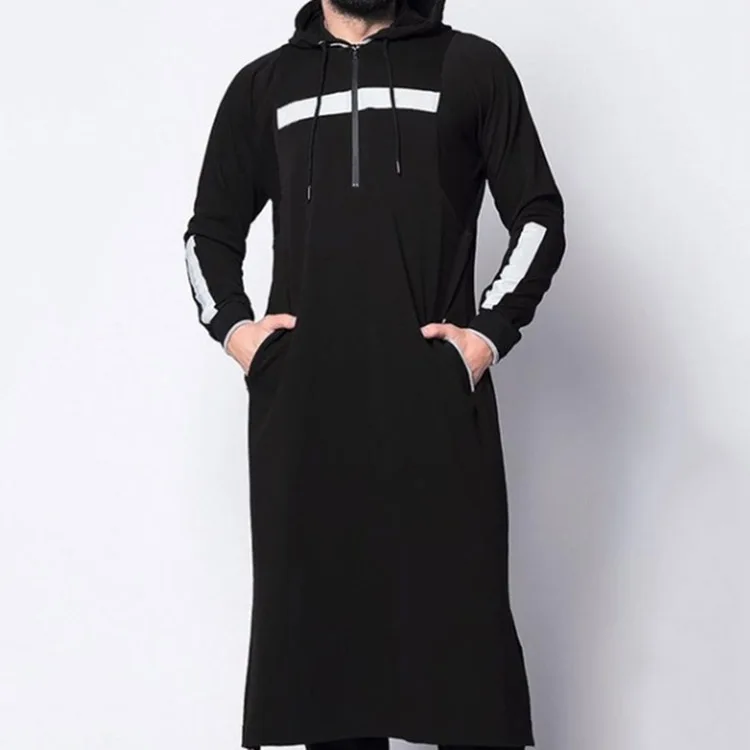 

Factory custom islamic clothing plus size fashion casual men's hooded islamic clothing