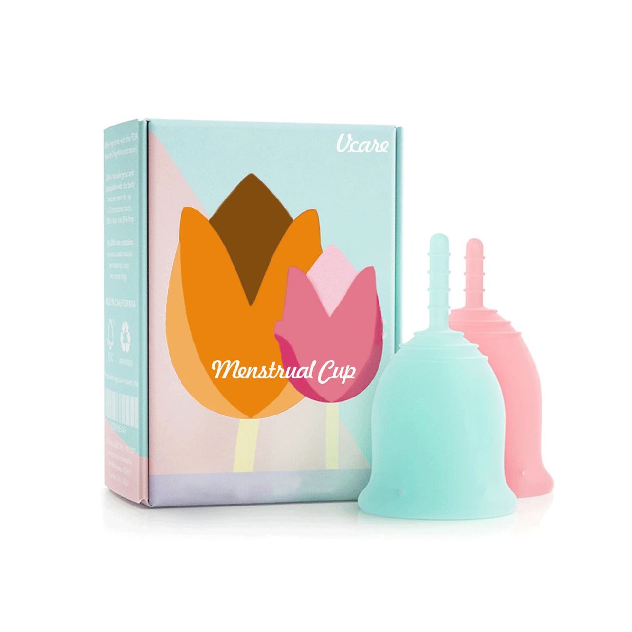 

Wholesale Menstrual Cup 100% Medical Silicone Folding Cup In Pakistan, Purple, pink, blue,white