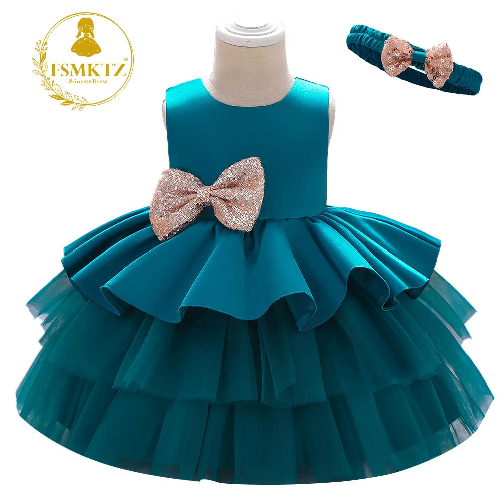 

Top Sale Sequin Newborn Flower Girl Party Dress 10 Colors Puffy Ball Gown Lovely Girls Birthday Tutu Dress