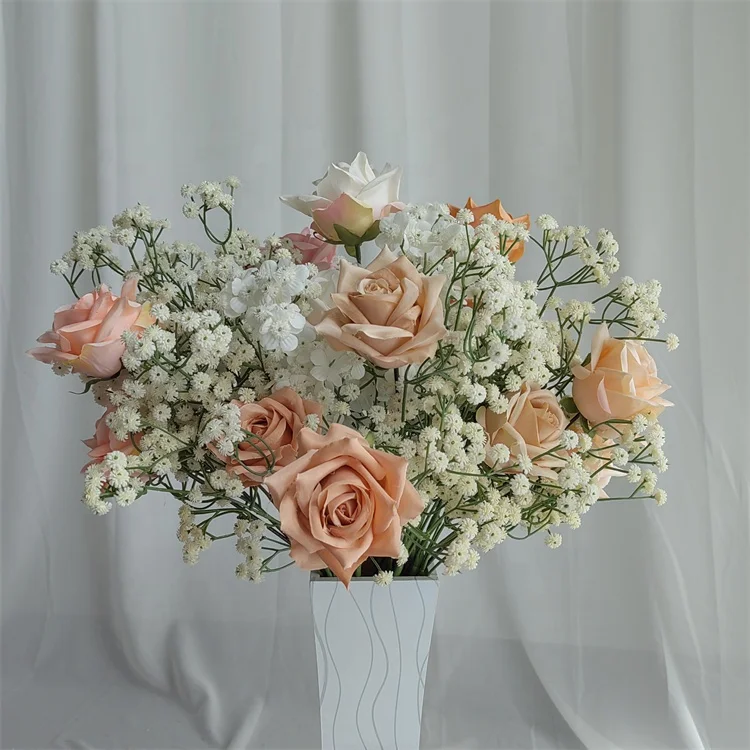 

YR 3440 Floral Arrangement Gypsophila Babys Breath Artificial Flowers Real Touch Decor Wedding