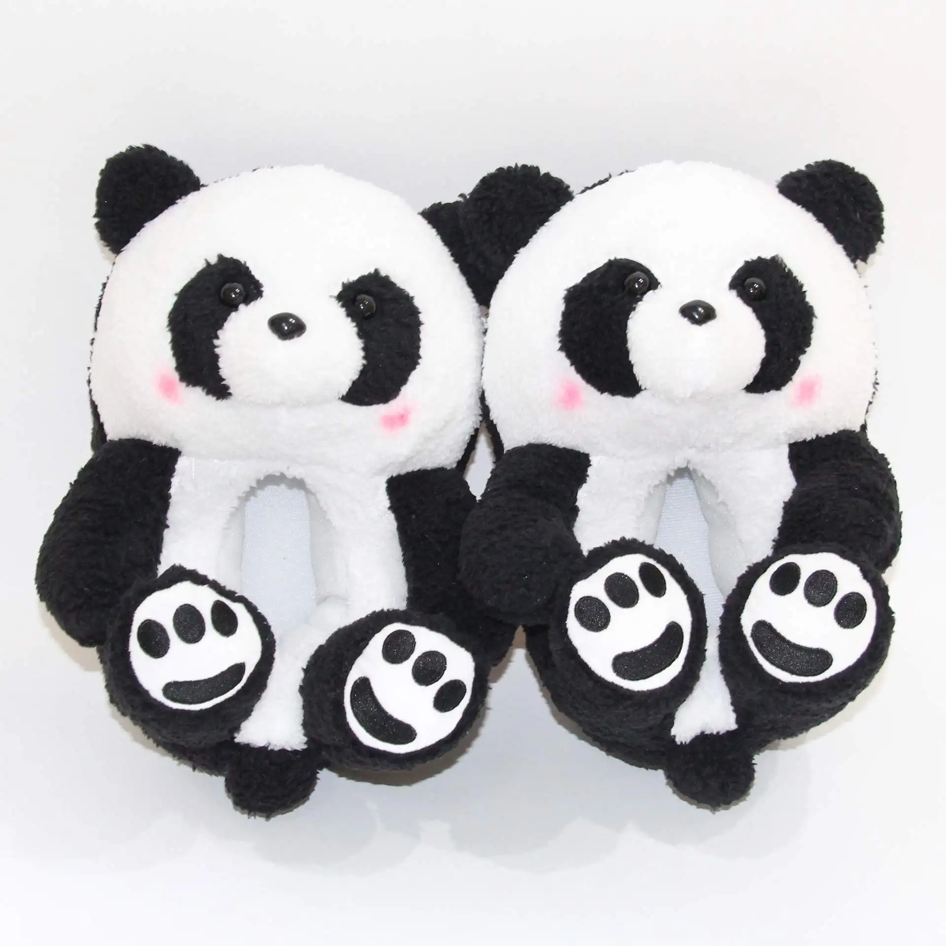 

Fashion Women Indoor Soft Faux Fur Slippers Winter Warm Plush Cartoon Shoes Teddy Bear Slippers, Picture
