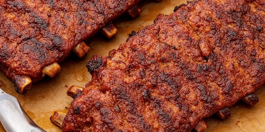 Famous Dave's Ribs on Grill