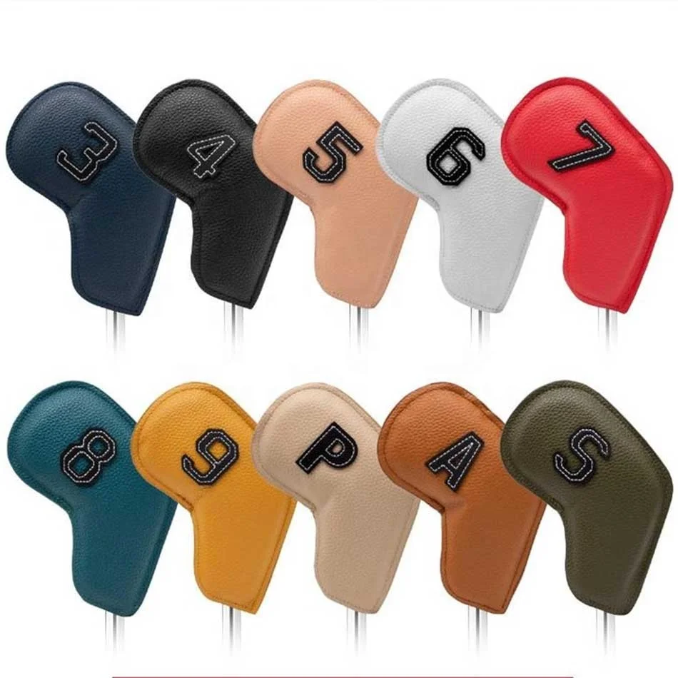 

Special Price PU Leather covers double-sided digital oil edge technology color golf headcover