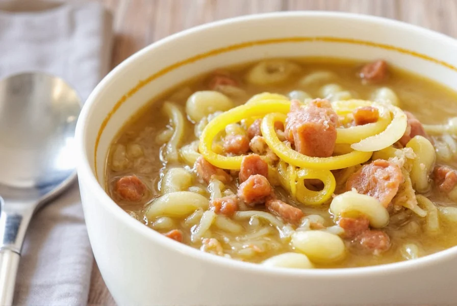Casserole dish with onion soup mix
