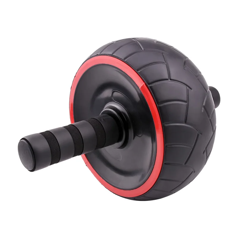 

Eagle aim Roller Wheel Abdominal Strength Training Equipment Anti Slip Grips, Black-red