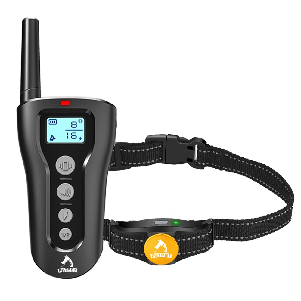 

Amazon Top Seller Metal Leather Dog Collar, Amazon Pet Supplies Electronic Electric Top Amazon Selling Dog Training Collar, Black/customized color