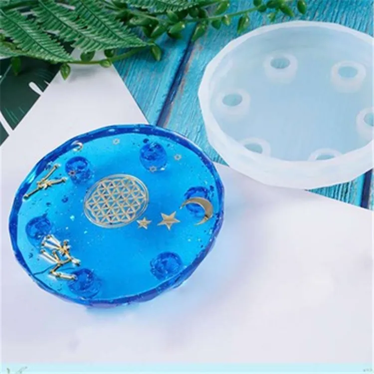 

Y968 Epoxy resin mold Ball bottom Bracket Crystal Resin Mold for craft DIY, White