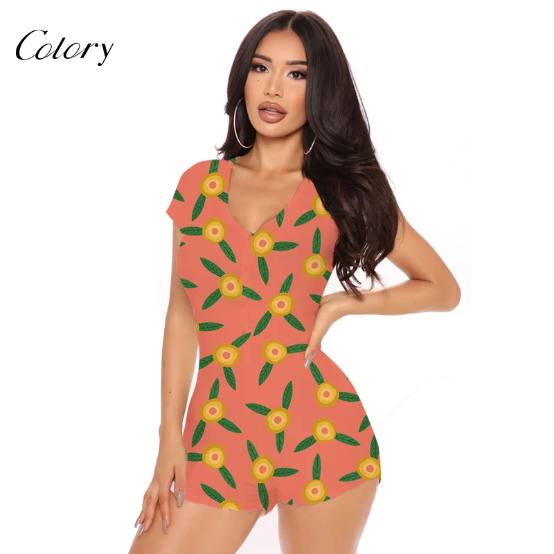 

Colory For Women Winter Sexy Pajamas Leopard Sleepwear, Picture shows