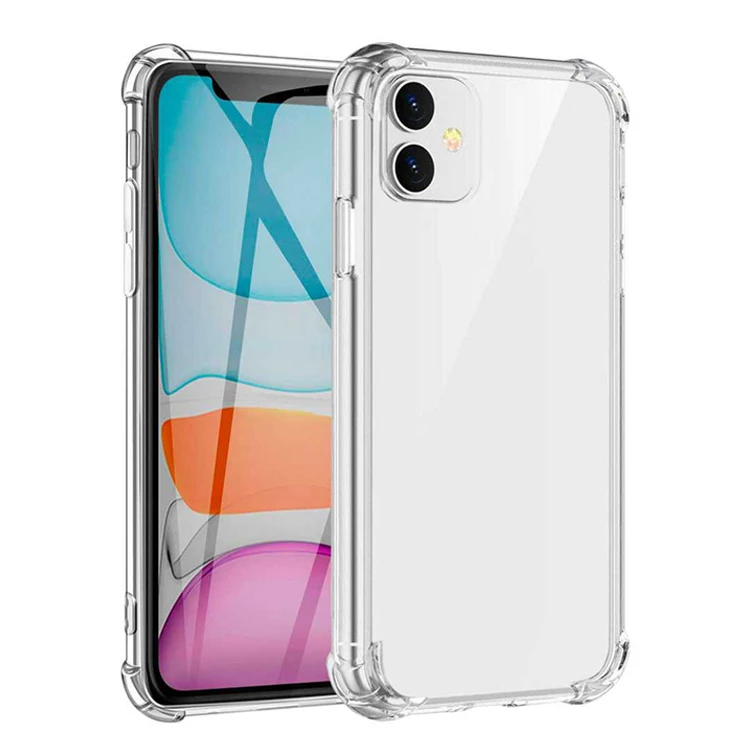 

Soft Transparent Crystal Clear Phone Case Cover for iphone 11 pro max xs Airbag Mobile Phone Accessories