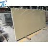 cheap price artificial pure yellow quartz slabs sparkling star surface with glass