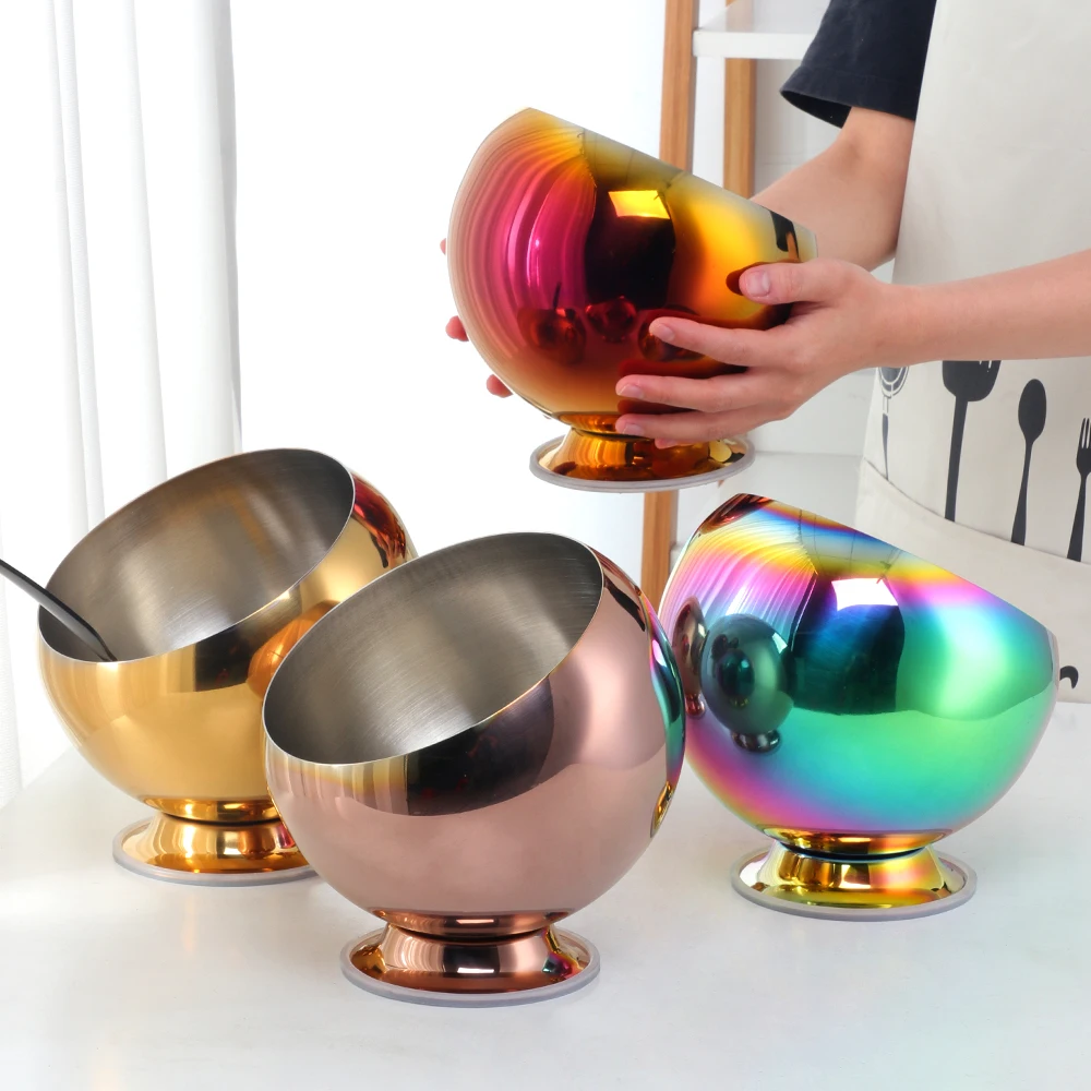 

Kitchen Accessories Round Sugar Bowl Salt Pepper Containers Stainless Steel Spice Jar Seasoning Pot, Silver,gold,rose gold,rainbow
