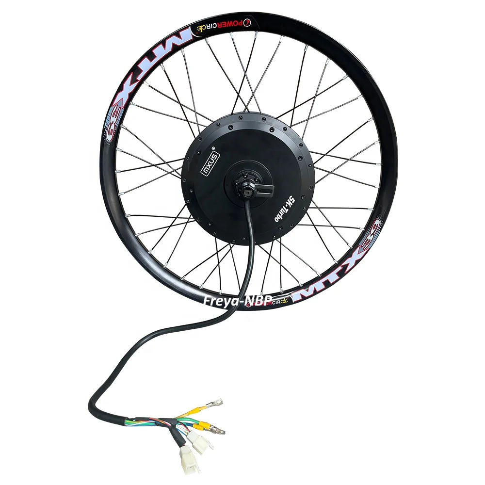 26/27.5/29inch MTX Wheel MXUS 72V 5000W 5k-turbo 3T 150mm Double Hall Sensor Motor Wheel for Electric Bicycle Bike/motorcycle