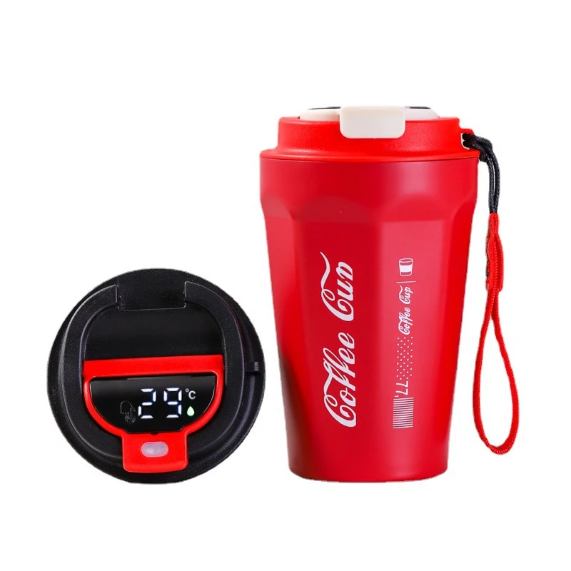 

M12 Wholesale Stainless Steel Vacuum Intelligent Temperature Travel Tumbler Smart Coffee Cups Car Insulation Mug Cola Coffee Cup