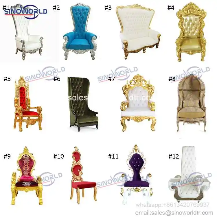 Foshan wood white royal hotel mariage event wedding chaise sofa