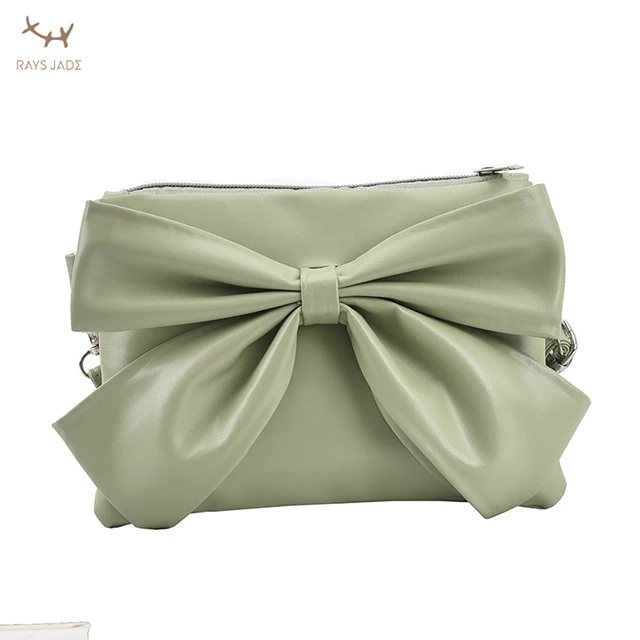 

Wholesale Fashion Bowknot Summer New PU Leather Crossbody Makeup Purse Lady Envelope Pouch Flap Clutch Bag for Women, Customizable