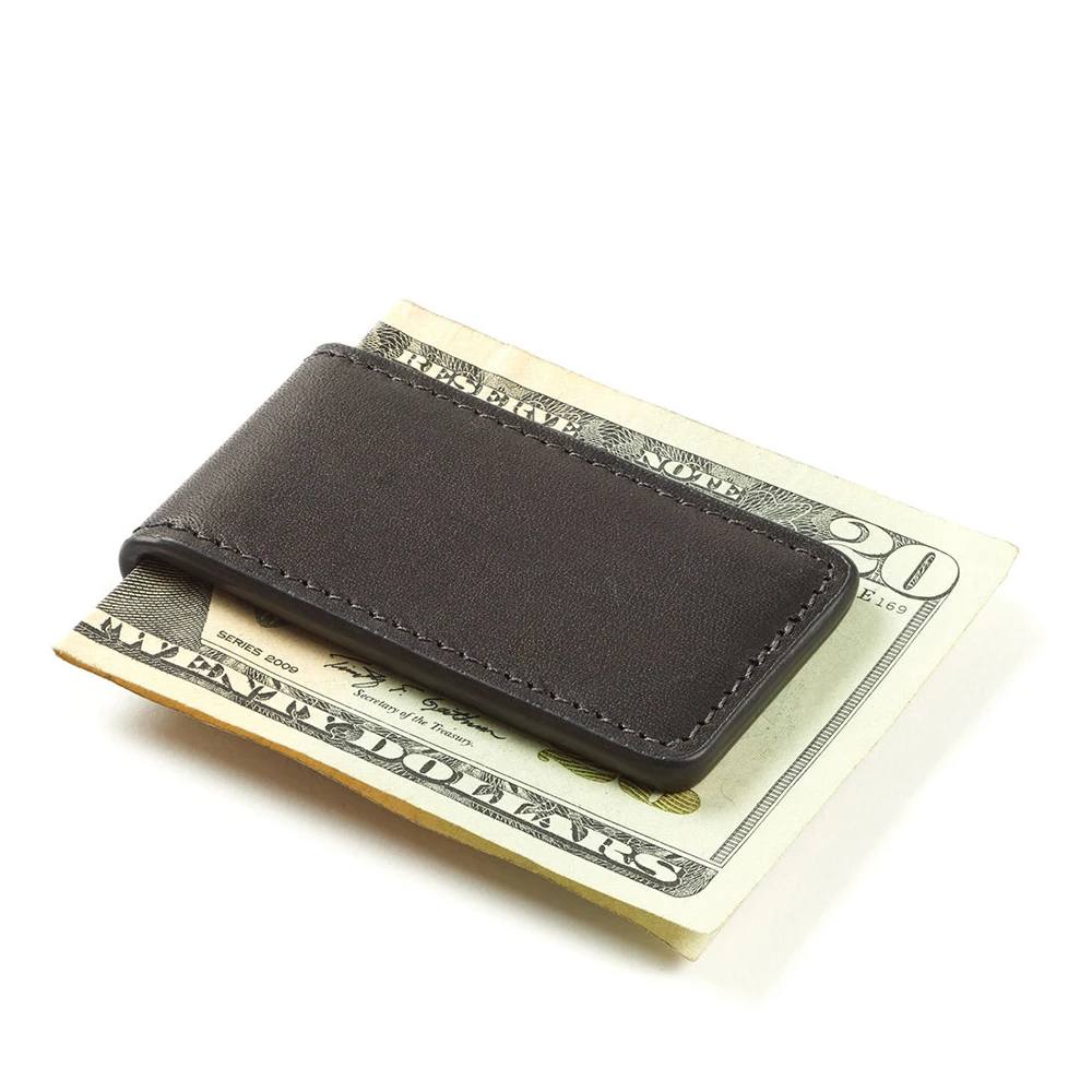

Portable Custom Slim Genuine Leather Magnetic Money Clip, Black, brown,burgundy & customized