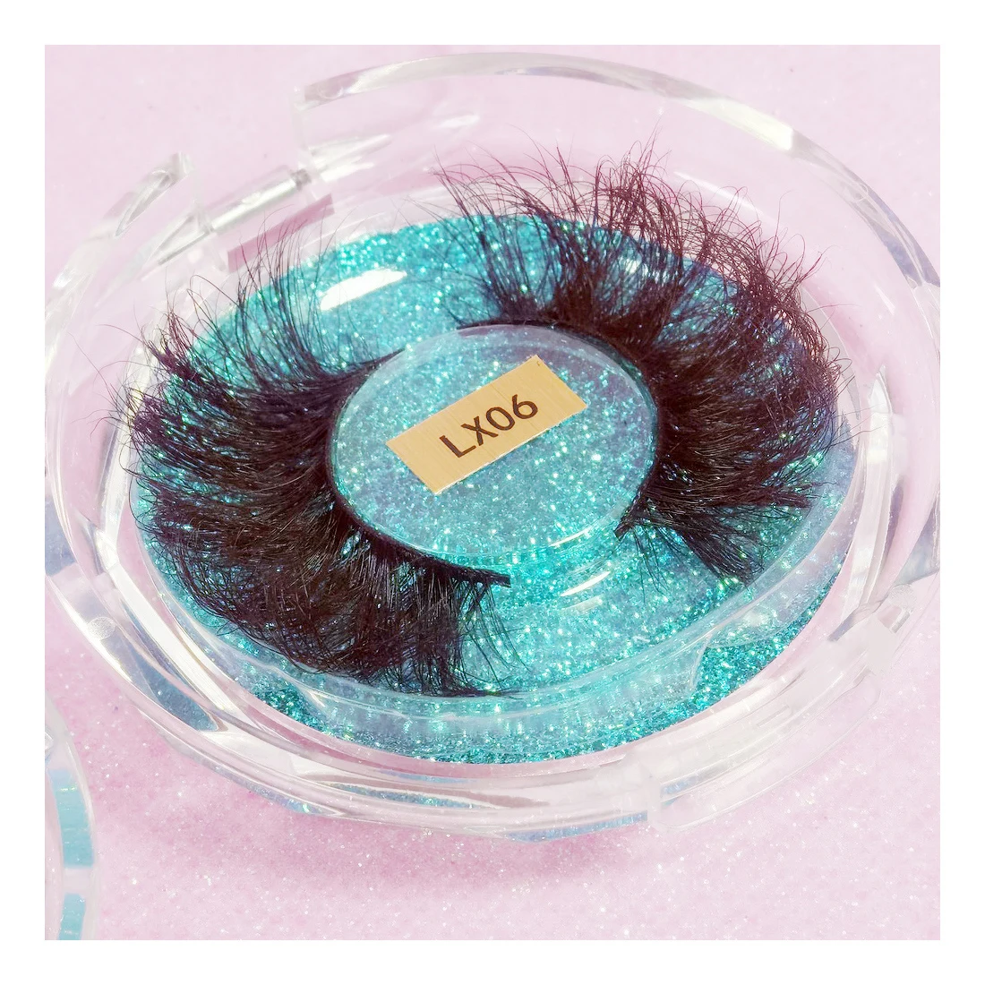 

KAVVAWU Free Sample Super Fluffy 25MM 3D Mink Eyelash Custom Logo Eyelash Case Extra Dramatic Long Thick Curl Mink Eyelashes