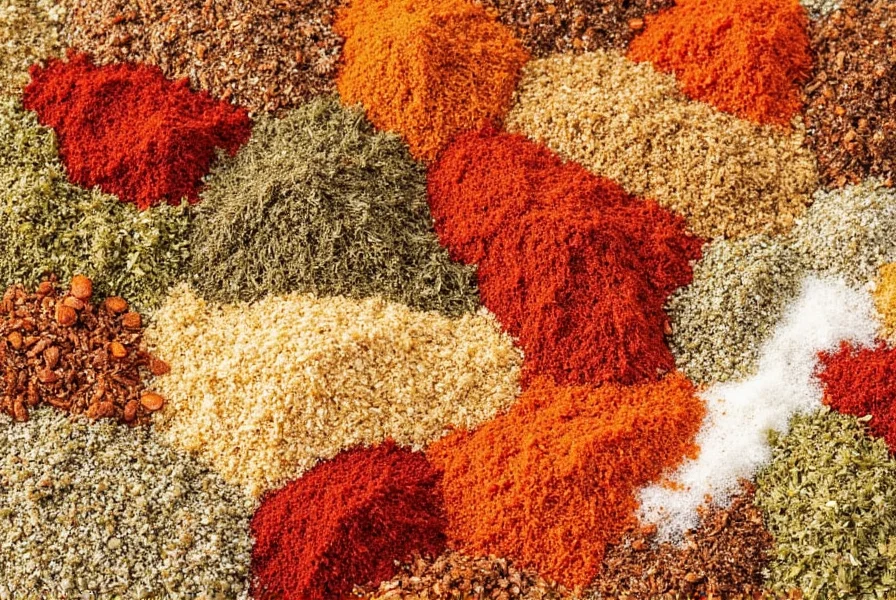 Finished meal with spices