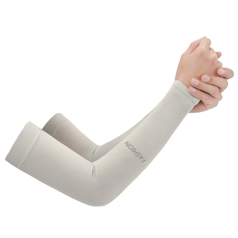 

Fashion Korean Summer Women Ice Silk Sunscreen Sleeve Male Outdoor Riding Army Training Lady Driving Arm Shade Sleeve