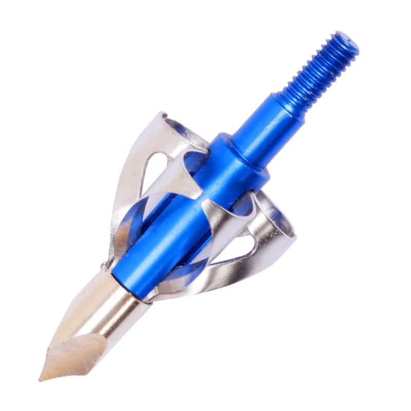 

6Pcs Broadhead with Arrow Box Aluminum Alloy Arrow Hunting Metal Blades