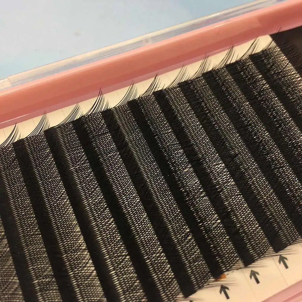 

Wholesale Custom Logo Y Shape Eyelash Extension YY Lashes Volume 0.07mm 8mm to12mm Silk Lashes, Black