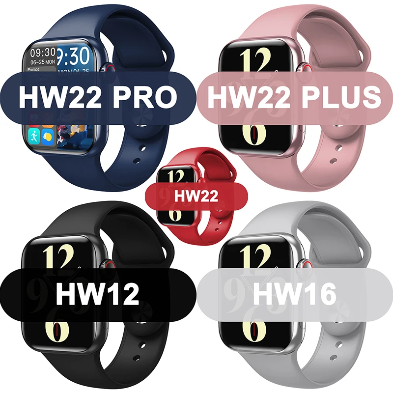 

ESEEKGO Smartwatch Plus Hw12 Hw16 Max Hw22pro Hw22plus Seri 2021 Reloj Pro Wearfit Serie 6 Hw22 Pro Smart Watch, Black, rose gold, silver,golden