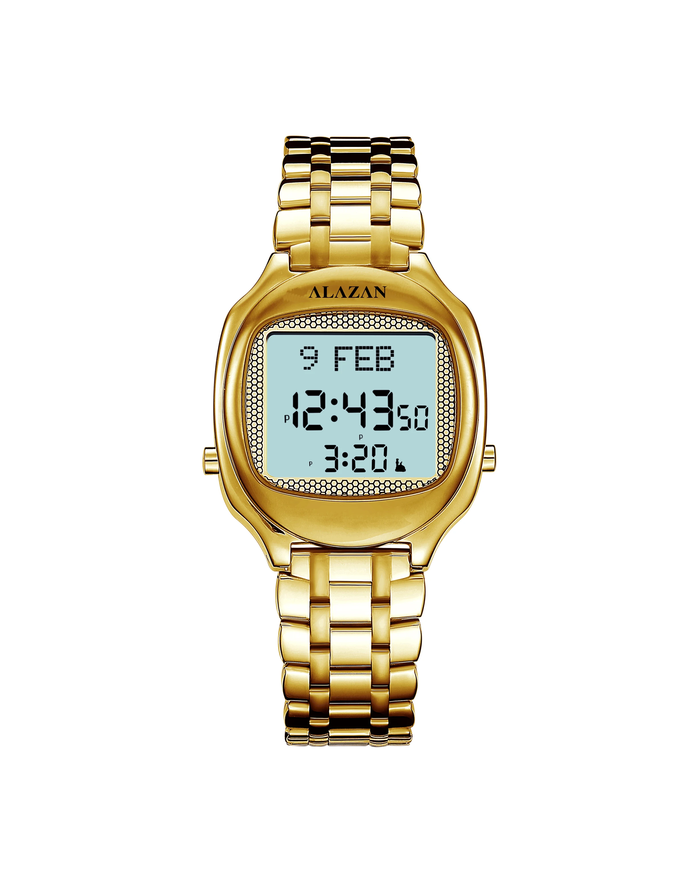 

All of the world time reminding qiblat compass islamic muslim azan watch ramadan prayer time watch, Gold ,rose gold ,silver ,gold and silver
