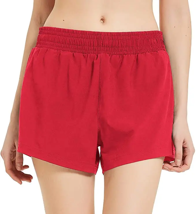 

Women's 3" Running Athletic Shorts Quick Dry Gym Workout Shorts with Liner custom logo Sport shorts