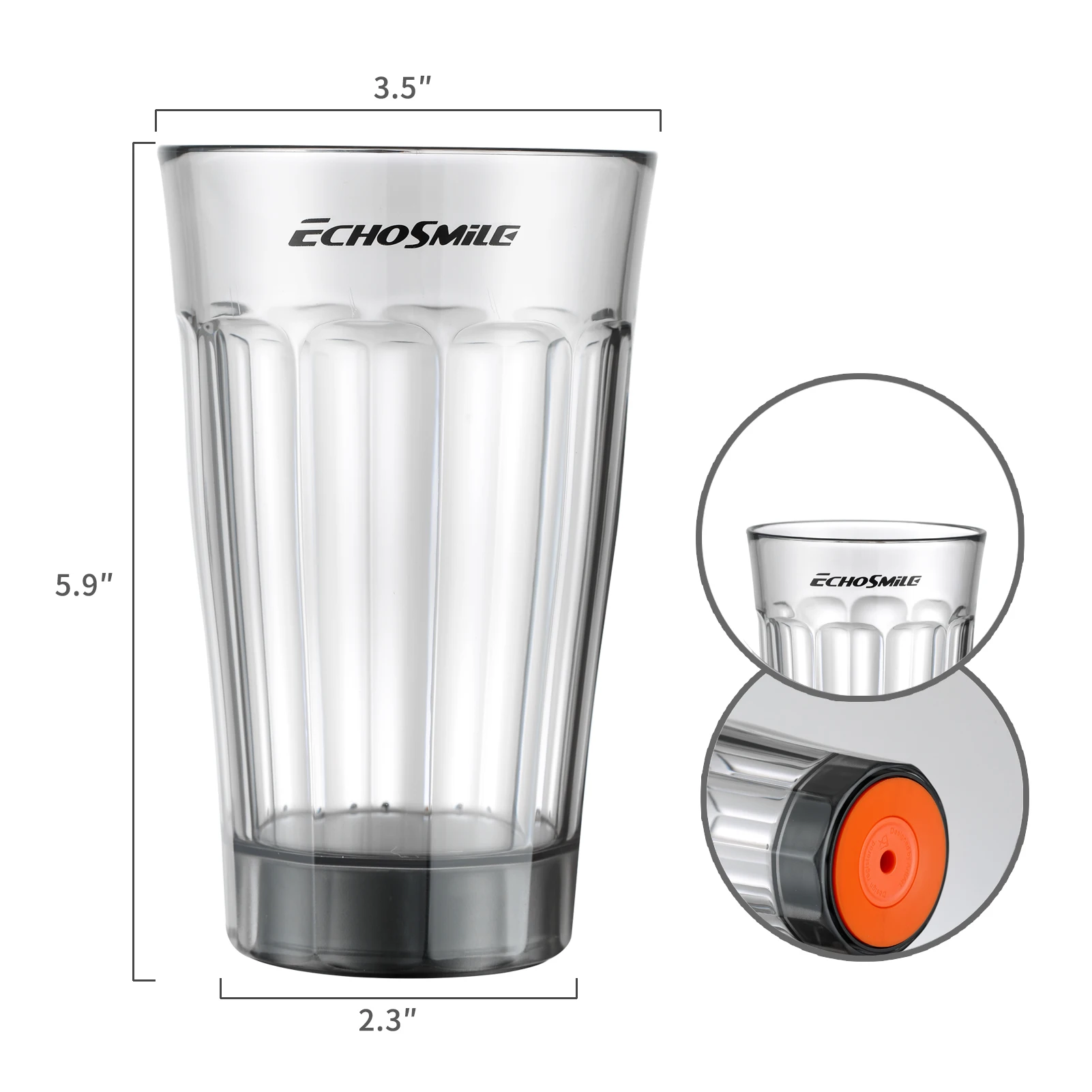 

430ml Grey Iceberg suction mug