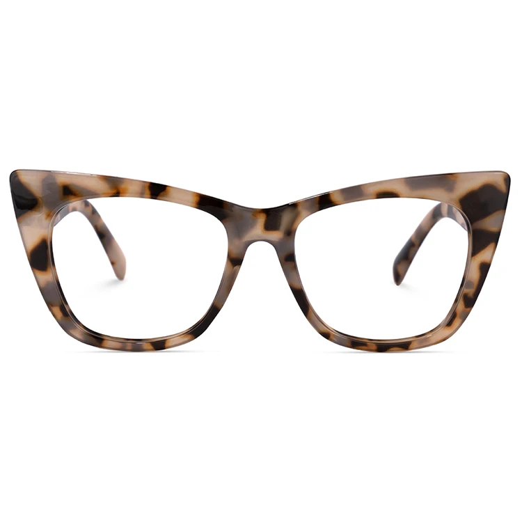 

Zeelool Vogue Ladies Full Rim TR90 Purple Leopard Tortoise Women Cateye Frames Eye Glasses