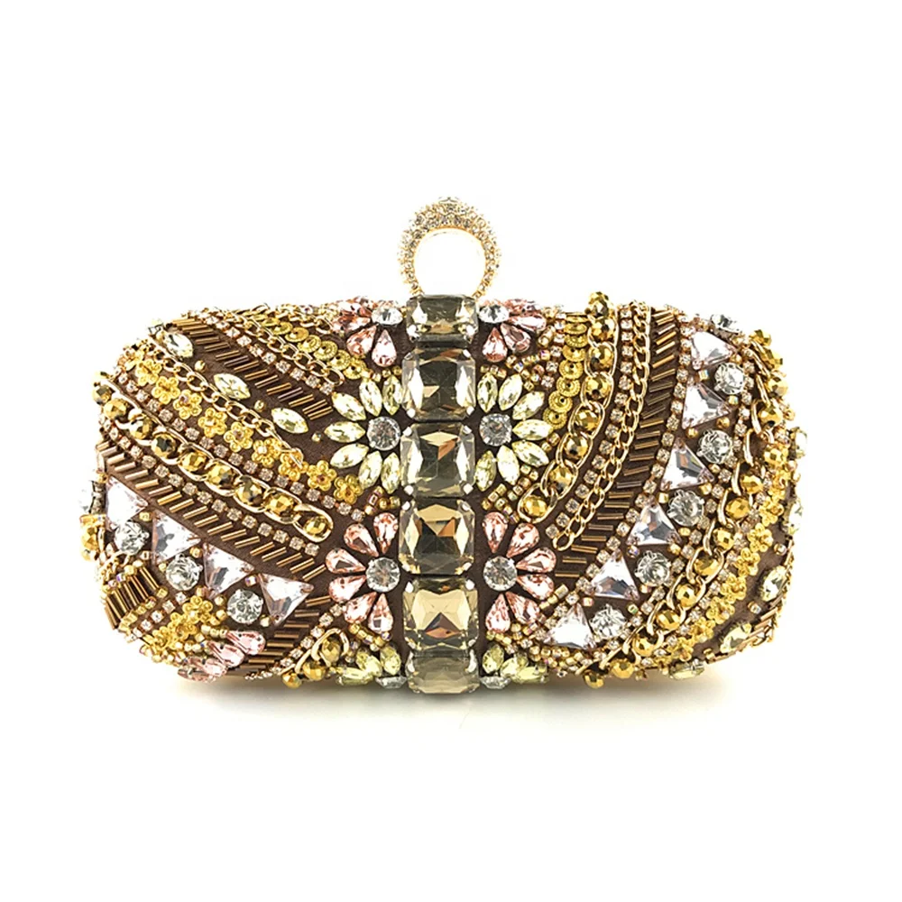 

fashion rhinestone crystal money pear women evening clutch bags