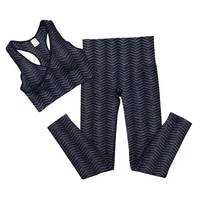 

Ladies seamless yoga suit fitness bra and leggings two piece gym fitness workout yoga set