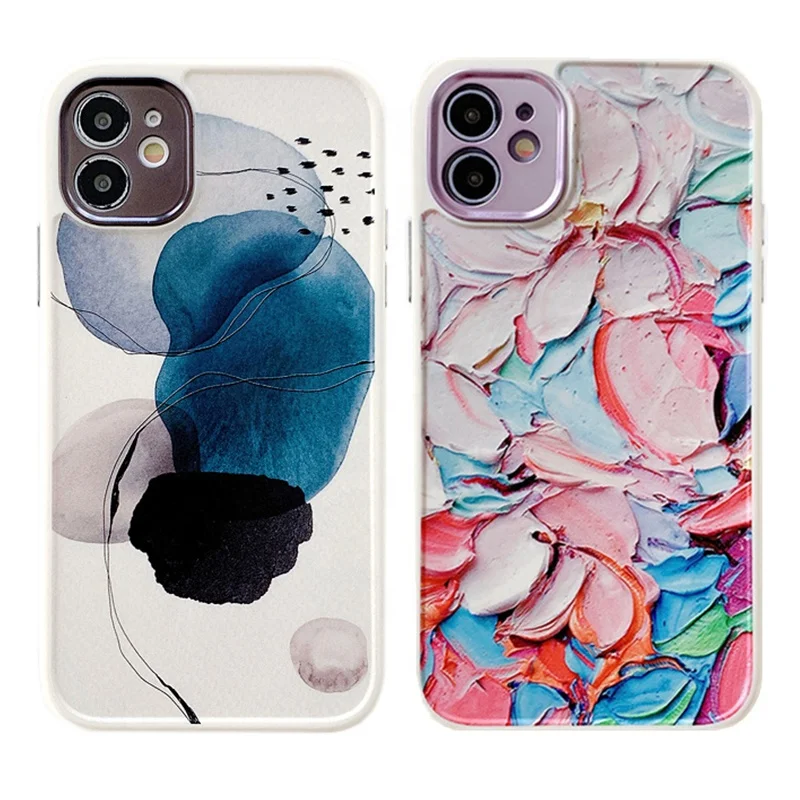 

Custom Artsy Flowers Camera Protective Glitter Women Girlish Shockproof Fashion For iPhone 12 Pro Max Case Artsy Mini 7 8 x s 11, Multi