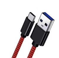 

1m 3A fast 5G data transfer braided quick charging usb type c USB3.0 cable for Samsung